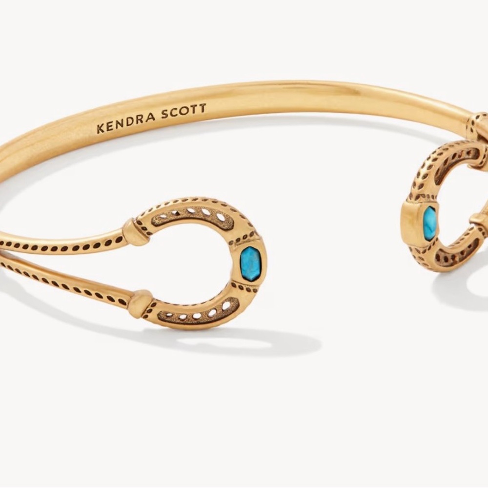 Kendra Scott Gold Bracelet with Turquoise Accents